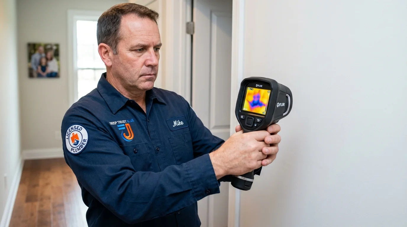Thermal imaging leak detection by Johns Plumbing LLC in Belgium